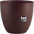 PLASTIKEN Pot de fleurs bol Tes - 32 cm - Bronze-0