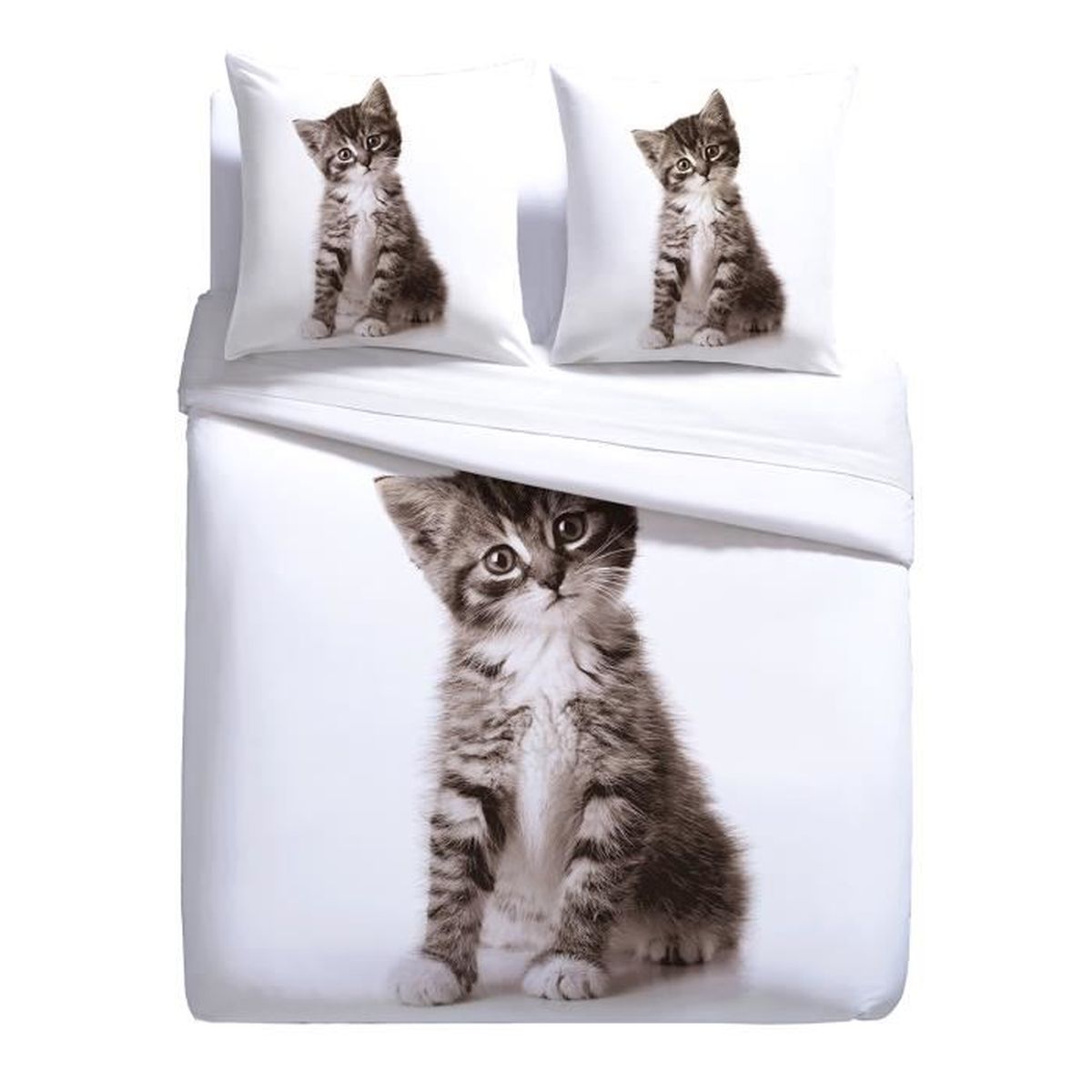 housse de couette chaton