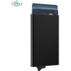FOOTIER Porte Cartes Homme ou Femme en Aluminium Automatique Pop Up Porte Carte de Crédit Bancaire RFID Blocage