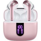 Écouteur Sans Fil VEATOOL Écouteur Bluetooth 5.1 Casque Étanche IPX7 Son Stéréo 40H d'Autonomie Micro Intégré Or Rose