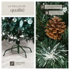 Sapin de Noël - TECTAKE - Arbre artificiel 180 cm avec 705 branches en PVC et support en métal - Vert