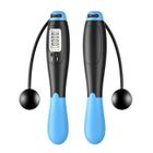 ZEROFEEL Corde à sauter électronique sans fil d'exercice de fitness professionnel - noir et bleu