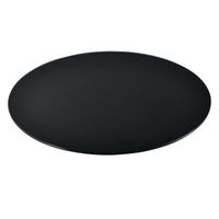 Plateau de table en verre ESG noir - Diamètre 50 cm