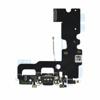 OnlyTech - Connecteur de Charge pour iPhone 7 Noir - Nappe Interne Comprenant Le connecteur de Charge, Le Micro et l'antenne GSM