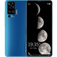 Smartphone Android 5,0 pouces - X50 - 8 Go RAM - 128 Go ROM - Face ID - Bleu