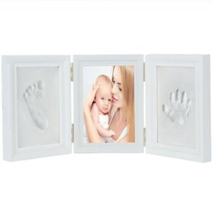 12 Mois Cadre Photo Et Conservez Les Empreintes De Mains Ou Les Pieds Des Enfants Et Des Bebes Cadeau Parfait Pour Bebe Blanc Mur Et Table Cadre Photo Avec Empreintes De Pas