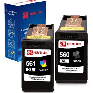 InkSpirit 560 561 XL Ink Cartridges, PG-560 CL-561 XL Refurbished
