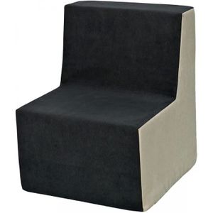 FAUTEUIL - CANAPÉ BÉBÉ Chaise fauteuil pouf pour chambre d'enfant - Velinda - 2420044843 - Noir - Polyuréthane - Mixte