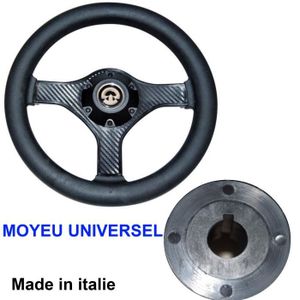 Volant Noir O 280mm Moyeu Central Cone Universel Bateau Prix Pas Cher Cdiscount