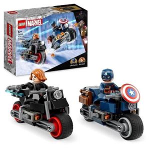 ASSEMBLAGE CONSTRUCTION LEGO® Marvel 76260 Les Motos de Black Widow et de Captain America, Jouet Avengers L'âge d'Ultron