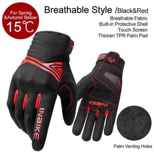 GANTS - SOUS-GANTS gants de Protection pour Moto pour hommes,antichoc,épais,en TPR,coussinet de paume,IM902- Red[A947861]