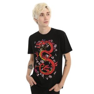 Tee Shirt Mode Homme Mulan Mushu T Shirt Fleurs De Cerisier