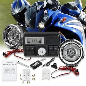 Autoradio a led +alarme pour MOTO - Équipement moto