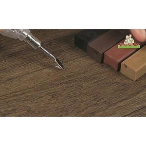 Jinveno Kit de réparation de sol stratifié pour meubles Scratch Fix Wax  System Mending Tool Set