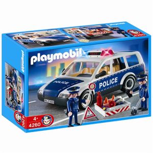 UNIVERS MINIATURE Playmobil Voiture de police et patrouille