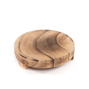 Dessous De Plat Magnétique En Bois 20 Cm - Antidérapant Et Résistant à La Chaleur