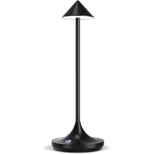 Hapfish Lampe de bureau LED, Lumiere bureau pliable et rechargeable à la  mode, Graduable et orientable, 5000mAh Lampe de table tactile sans fil pour
