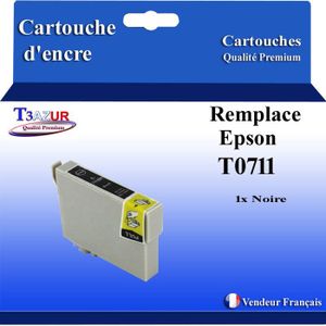 Ij Lot de 4 cartouches d'encre universelle T711 To711 T712 To712 T713 T714 100 ml