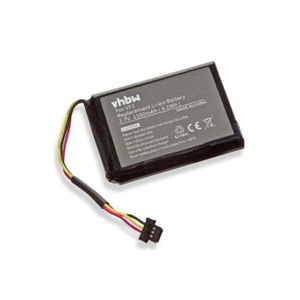 BATTERIE GPS vhbw Batterie compatible avec TomTom XL 340S, 340S LIVE, 340T, 340TM appareil GPS de navigation (1100mAh, 3,7V, Li-ion)