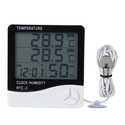 Lot De 2 ThermoPro Hygromètres TP-50 – LCD, Température Et Humidité, Avec Pile AAA, Design Compact