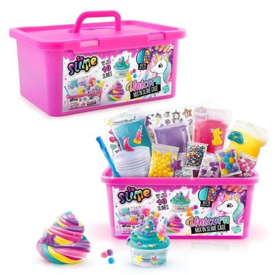 Kit Slime Licorne Craze Magic - 6 Couleurs Aléatoires Avec Figurine Licorne, 110ml