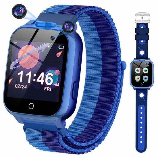 Montre connectee enfant bleu 39 euro - Cdiscount