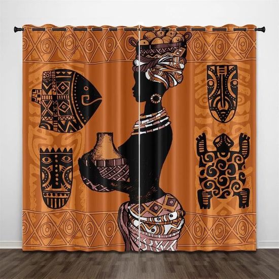 Rideaux Occultants Thermiques 140x160 Cm - Impression 3D Bouddha Fleur D'or, 2 Panneaux, Oeillets, Isolation Phonique Et Thermique, Polyester