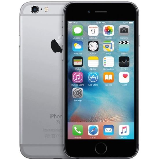Forza  Apple iPhone 6S, 11,9 cm (4.7"), 64 Go, 12 MP, iOS, 11, Noir, Gris