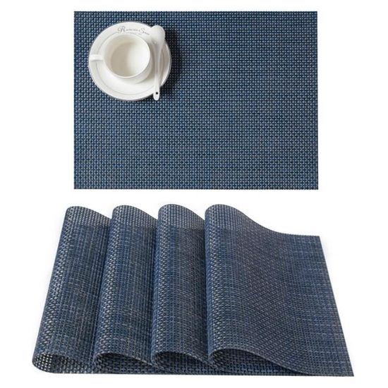 Rinpon Lot De 8 Napperons En Tissu De Type Lin, Lavables En Machine, Résistants à La Chaleur, Infroissables, En Polyester épais Pour Table De Salle à Manger (vert