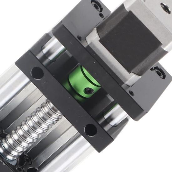 Rail Linéaire à Vis à Billes - Course 100mm Avec Moteur 42 - Pour CNC, Impression 3D, Automatisation