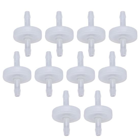 Clapet Anti-Retour Unidirectionnel PVDF 1/4" 6mm - Résistant Ozone, UV & Produits Chimiques - Idéal Bain à Remous, Traitement Eau