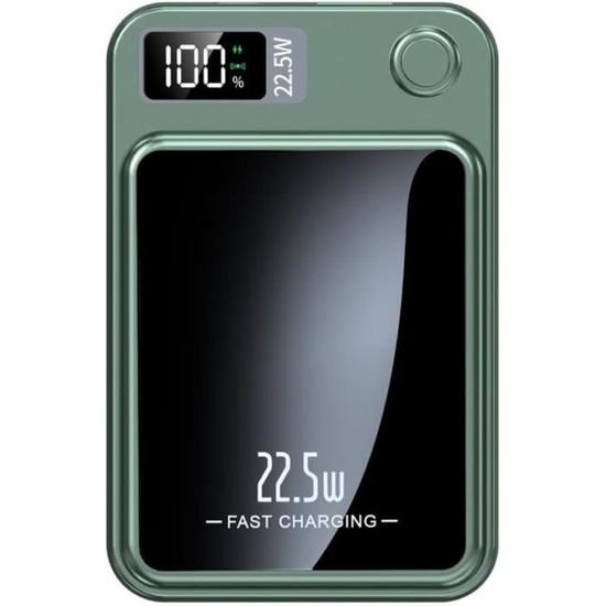 Podoru Batterie Externe Mag-Safe 10000mAh,avec 2 Cu00e2ble Charge Rapide PD 20W Batterie Externe IPhone