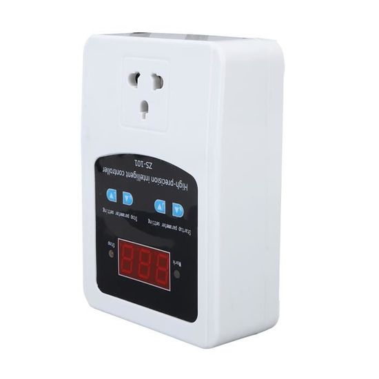 Prise Thermostat Numérique Pour Terrarium - Contrôle Température Et Humidité - 4 Modes, écran 2.7", Alarme - 230V