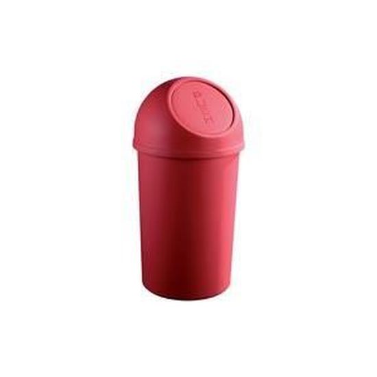 Helit poubelle à clapet, 45 litres, rouge, rond… - Cdiscount Maison