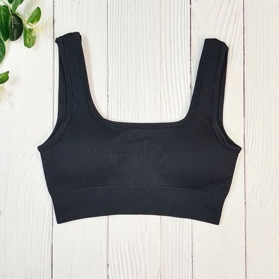 Brassière De Sport Femme Rembourrée - Crop Top Yoga/gym, Sans Couture, Intérieur/extérieur, Quotidien