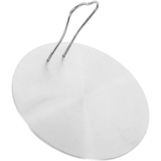 Plaque Diffuseur Chaleur Pour Cuisinière Induction - Acier Inox 30 Cm, Compatible Gaz/électrique