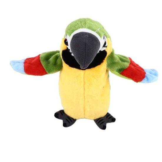 Jouet Perroquet Parlant Interactif - Peluche électrique Qui Répète, Ailes Mobiles, 21 Cm - 3