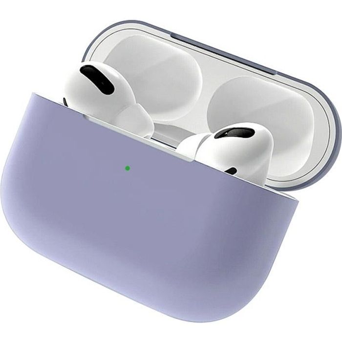Housse Étui Coque de Protection en Silicone Mauve pour Boitier Airpod 3 - Yuan Yuan