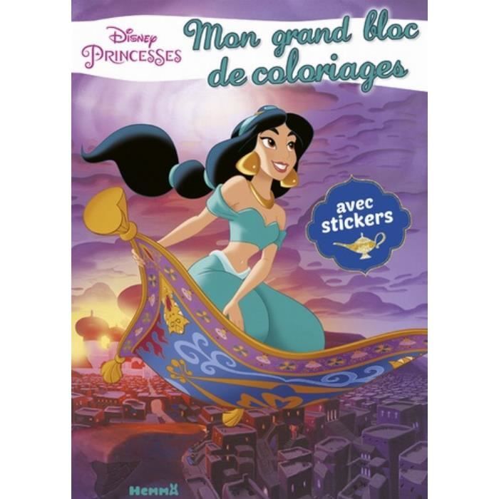 Disney Princesses Jasmine Mon Grand Bloc De Coloriages Avec Stickers Cdiscount Beaux Arts Et Loisirs Creatifs Disney Princesses Jasmine Mon Grand Bloc De Coloriages Avec Stickers Cdiscount Beaux Arts Et Loisirs Creatifs
