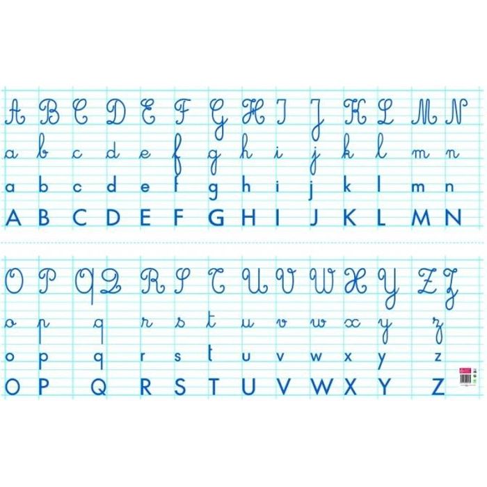 Jouets éducatifs - Tableau souple effaçable à sec - Alphabet - 80 x 120 cm