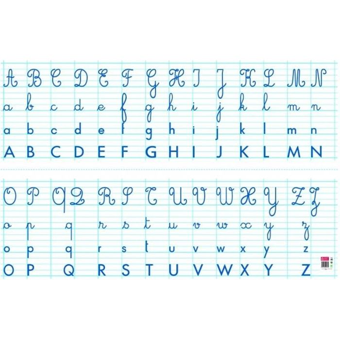 Jouets éducatifs - Tableau souple effaçable à sec - Alphabet - 80 x 120 cm