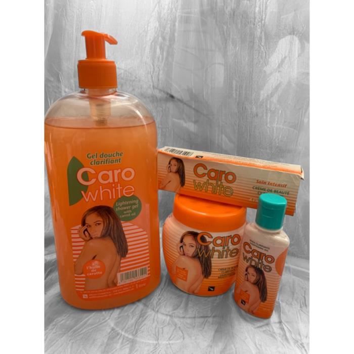 Gamme Caro white éclaircissante hydratant 4pcs