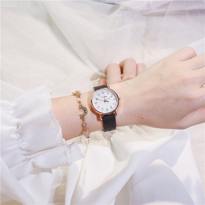 Coffret Cadeau Montre Femme Fille Chic Pas Cher Montre à quartz Ciel étoilé Bracelet en maille à boucle magnétique - Cadeau Femme