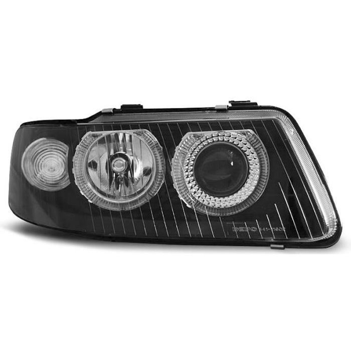 Paire de feux phares Audi A3 8L 00-03 angel eyes noir (U22)