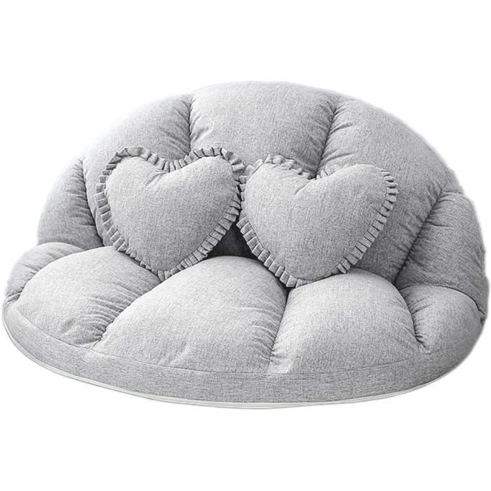 Lazy Sofa Petit Appartement Double Sofa Nordic pliant canapé-lit Chambre Balcon Canapé Tatami sans oreiller (Coule432