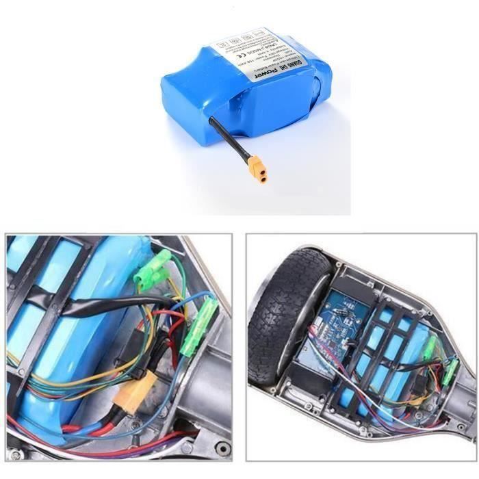 Batterie 36V 4400mAh 58*85*135mm Pr 6'' 8'' 10'' Hoverboard Scooter Equilibrage Smart DIY Monocycle(non compris le scooter)