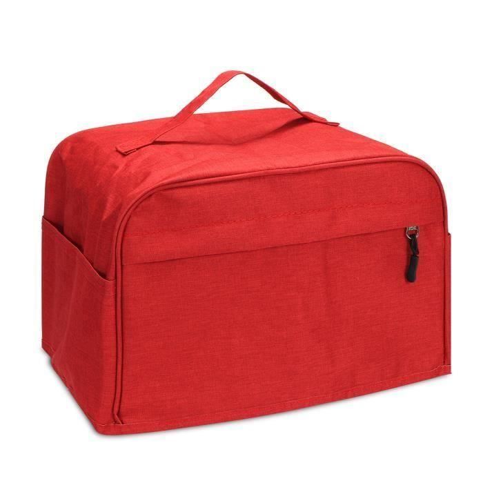 TEMPSA Housse de grille-pain deux tranches - polyester - 11.5x7,5x8 pouces - ROUGE