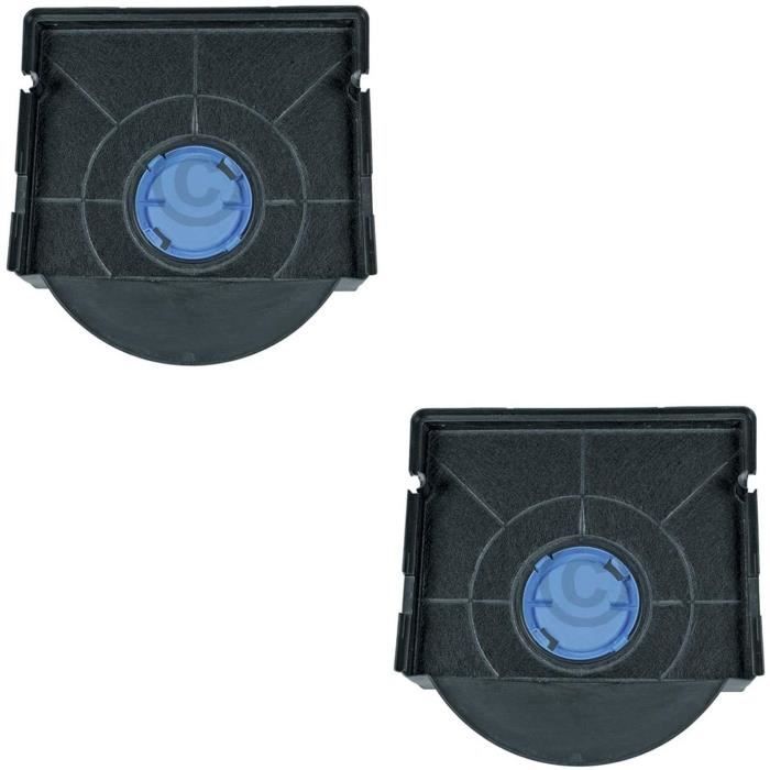 DLpro Lot de 2 filtres agrave charbon actif pour hotte Bauknecht Whirlpool 48400008581 Wpro CHF303 Type 303HOTTE 80