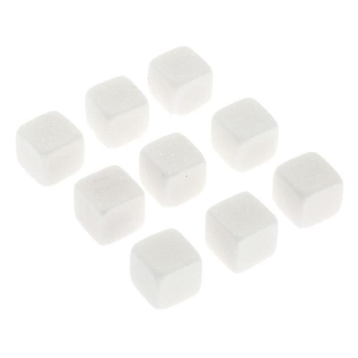 Rafraichisseur vin,Outillage 9 Pièces Pierres de Whisky de Vin Réutilisable Refroidisseur de Boissons Glaçons Granit - Type WHITE