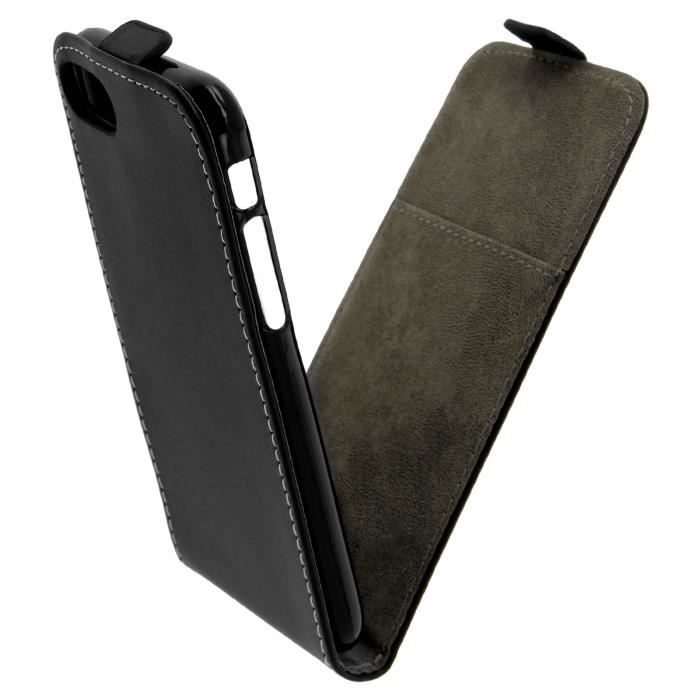 Etui Etui Portefeuille à Clapet Vertical iPhone 7 et iPhone 8 - Noir